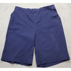 Denim & Co. Shorts Mens Size XL Blue Pockets Stretch‎ Low Waist Slim Fit Pull On